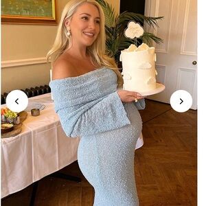 Maternity blue dress